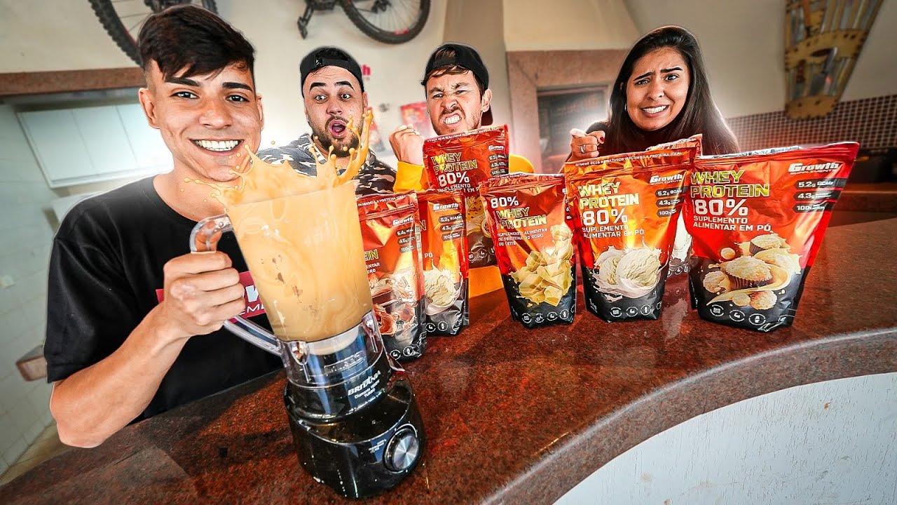 FIZ MILK SHAKE COM TODOS SABORES DE WHEY