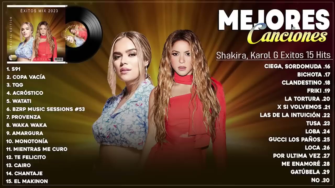 KAROL G, Shakira Grandes Mix Exitos 2024 - Lo Mas Nuevo 2024 - Mix Canciones Reggaeton 2024