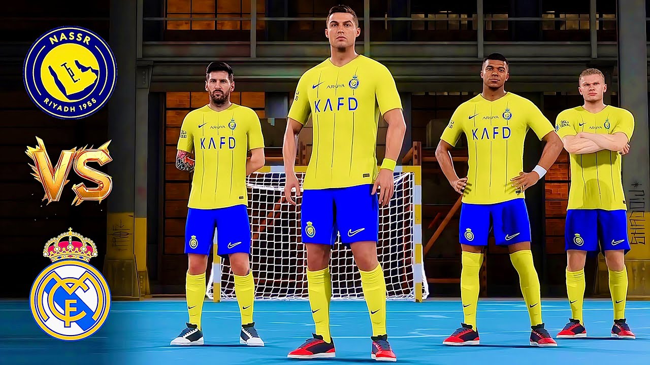 RONALDO, MESSI, MBAPPE, HAALAND,VINI JR,RODRYGO ALL STARS l AL NASSR vs REAL MADRID l FIFA VOLTA PS5