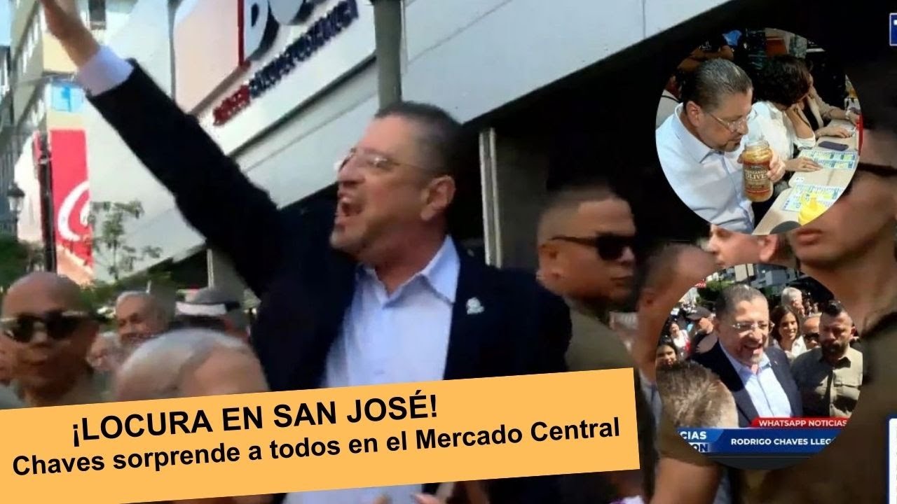 “Chaves desata euforia en el Mercado Central: abrazos, fotos y gritos de ‘¡viva!