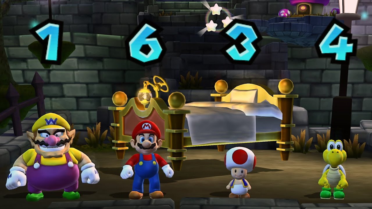 Mario Party 9  - Wario, Mario, Toad and Koopa - Boo's Horror Castle Board