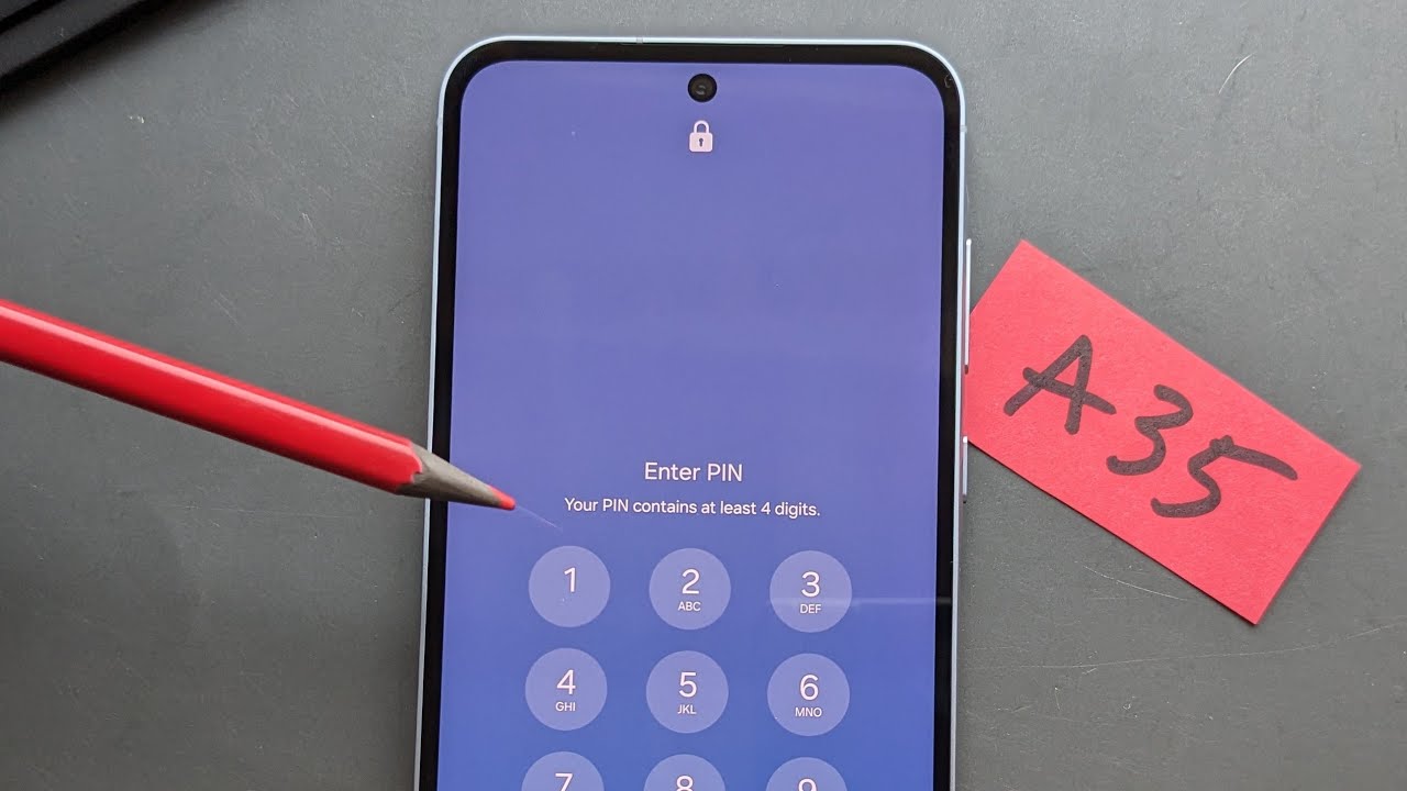 Samsung Galaxy A35 5G — сброс забытого PIN-кода, пароля, графического ключа, разблокировки экрана...