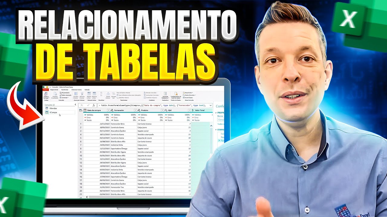RELACIONAMENTO DE TABELAS - Filtrar Dados de Tabelas sem Ligação no Excel