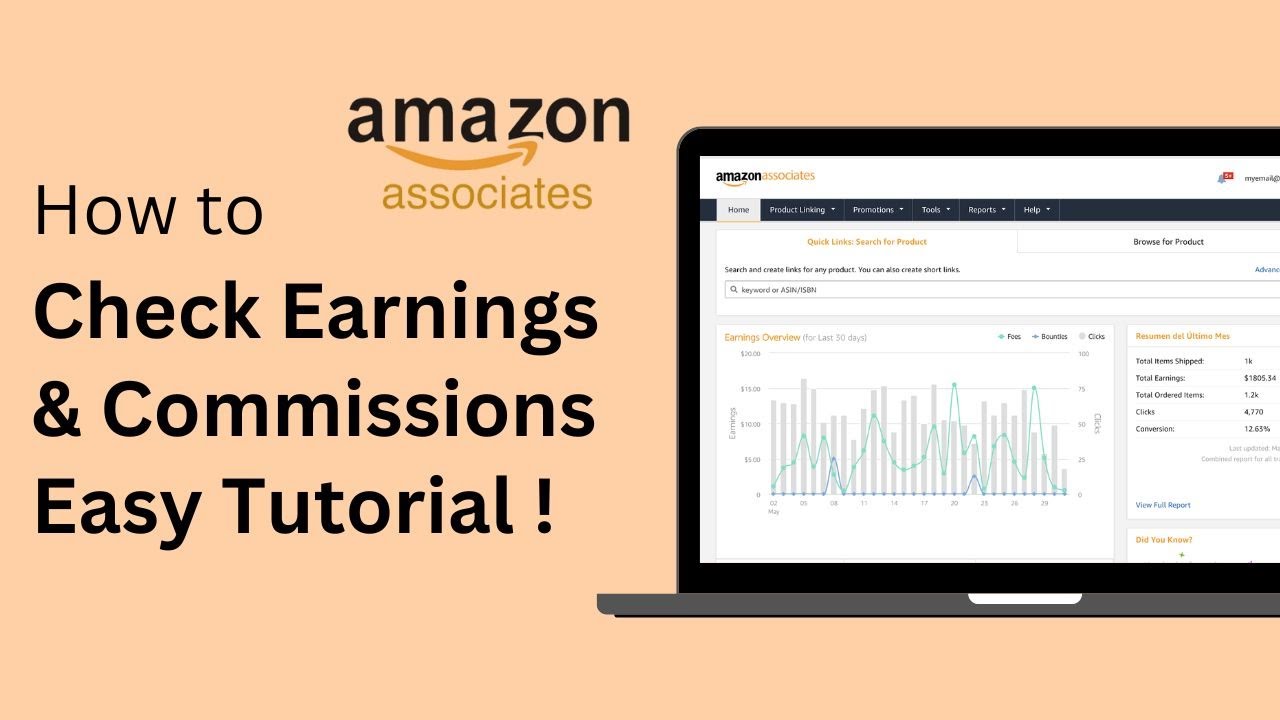 How To Check Amazon Affiliate Earnings And Commission Rates !