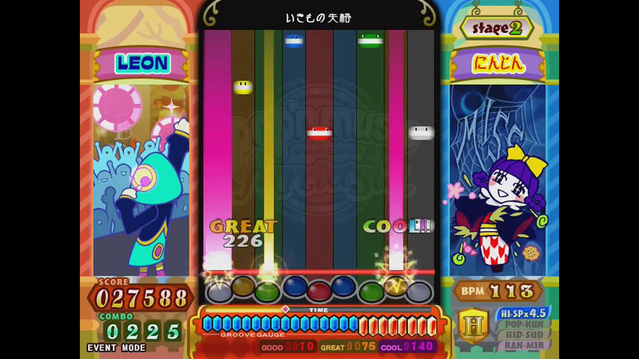 ポップン20「crimms TALES」いきもの失格（H30）「FULL COMBO」