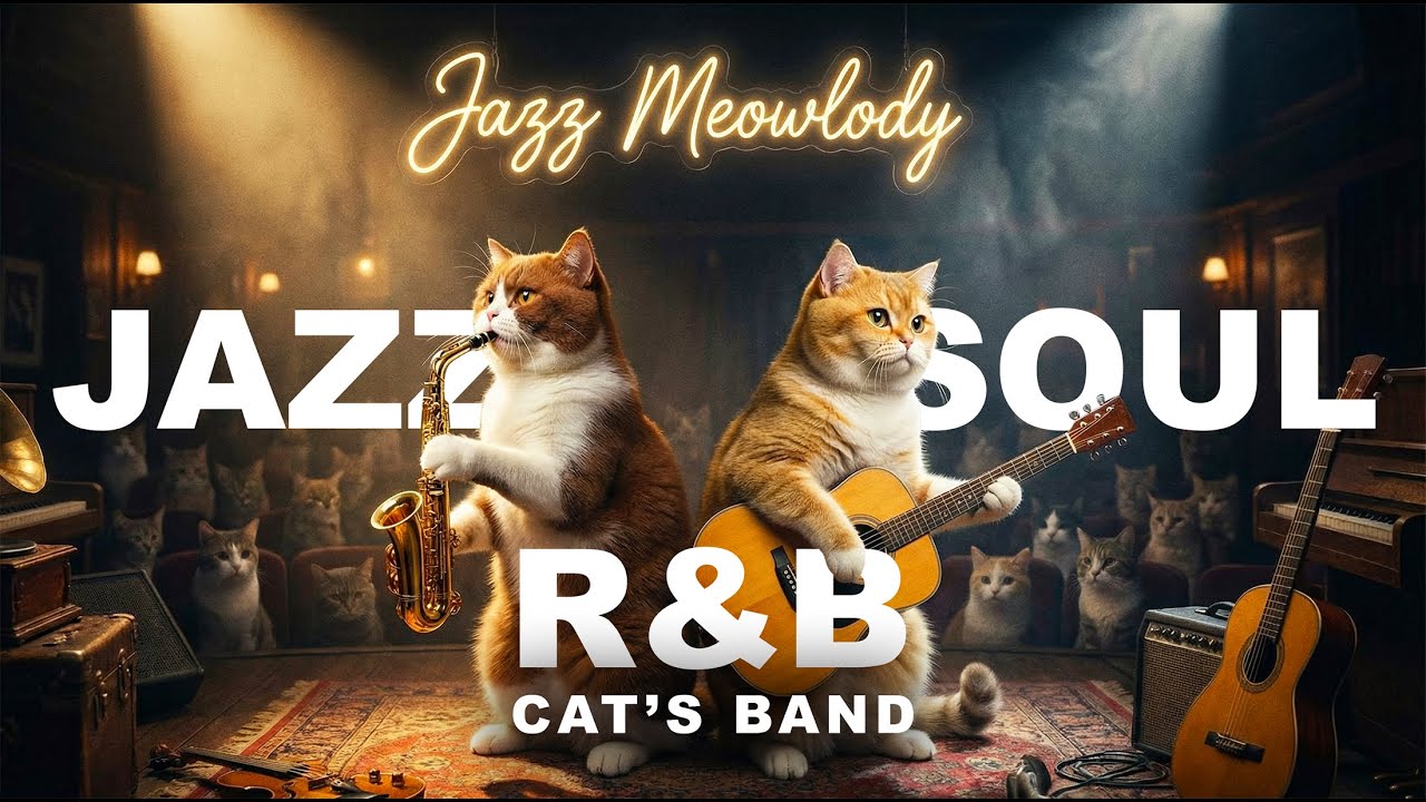Jazz Meowlody - Cozy Night Jazz Café - Relaxing Music for Sleep, Focus & Calm Ambience