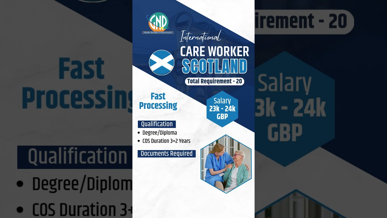 Care Worker Jobs in Scotland 🇬🇧 | &pound;24K Salary | Apply Now!