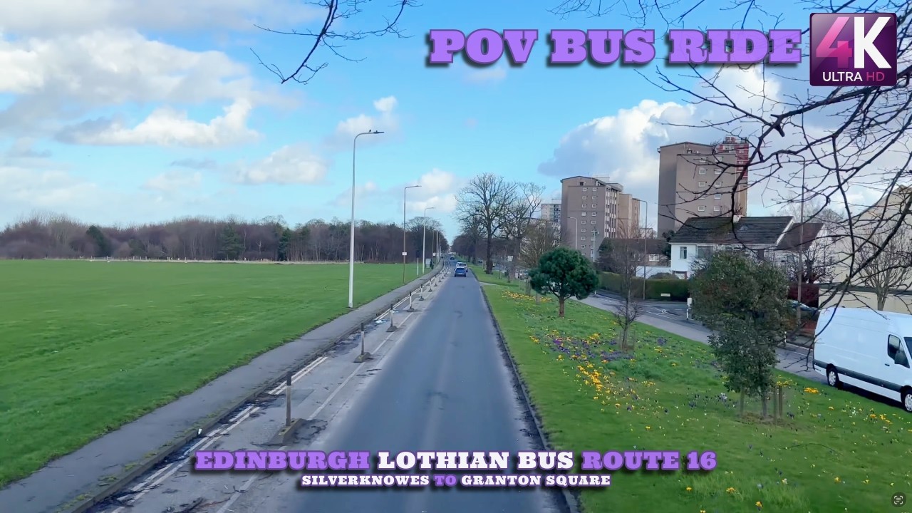 Silverknowes to Granton Square | Edinburgh | Scotland | Lothian Bus Route 16 | Bus Ride POV 4K