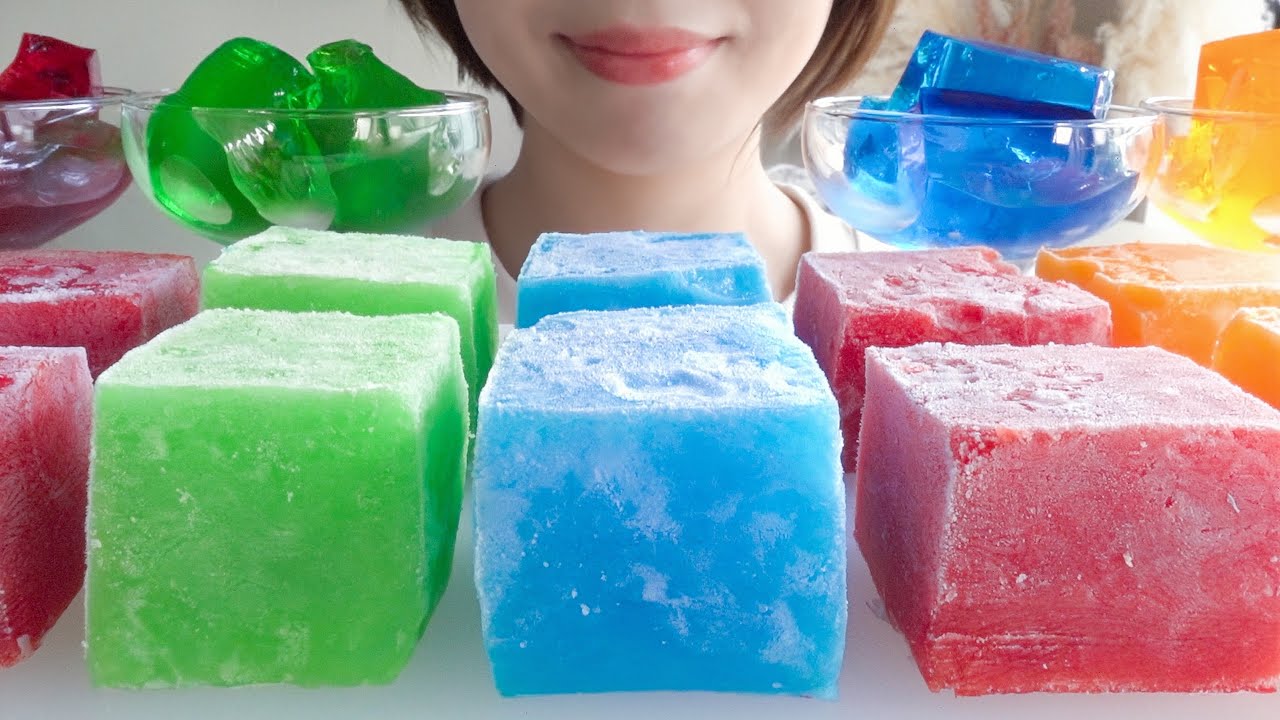 【咀嚼音】海外で話題のJELLOアイスを作って食べる【ASMR/EATINGSOUNDS】