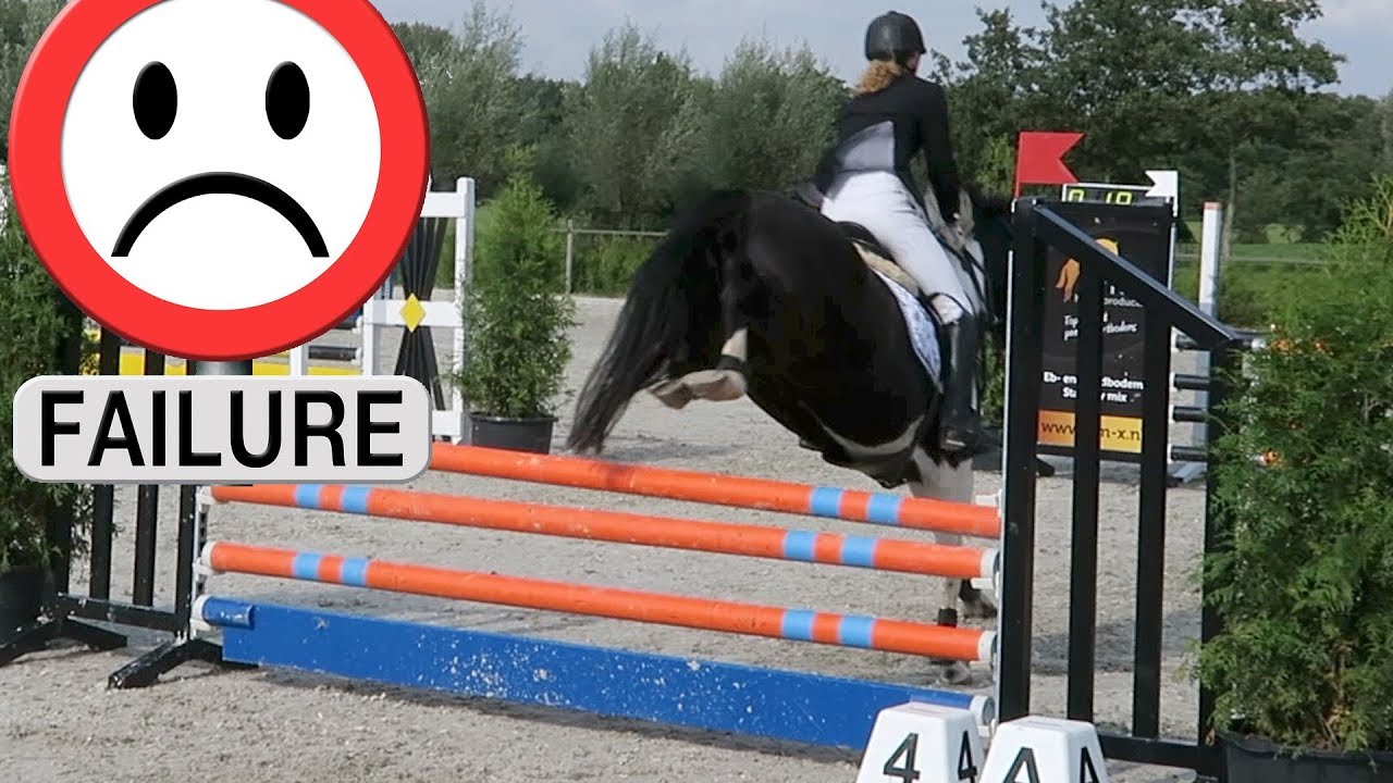 FAIL , GEEN SUCCESVOL CONCOURS IN HET M SPRINGEN  | PAARDRIJDEN MET PLEZIER