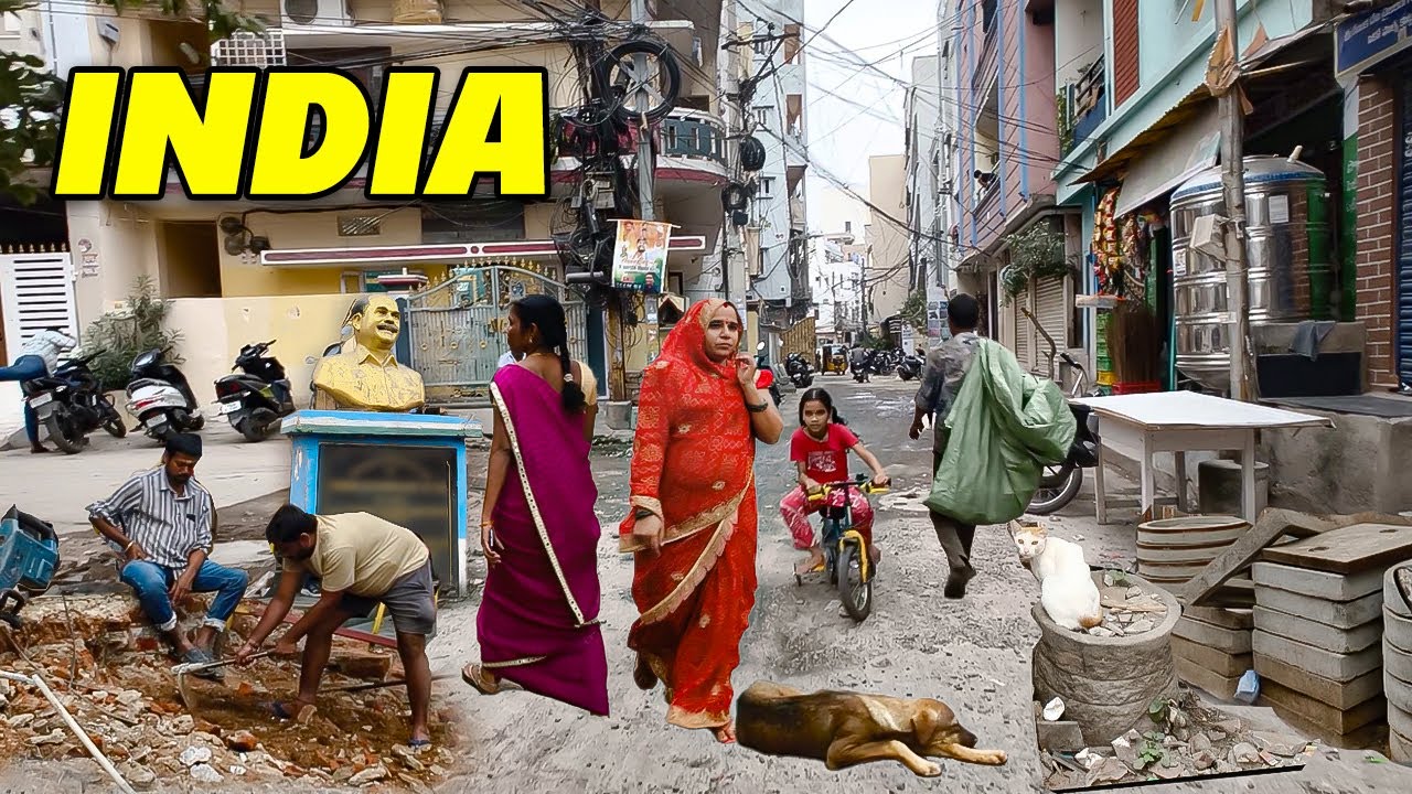 Это настоящая Индия? 🇮🇳 Прогулка в формате 4K | Уникальный опыт для любителей путешествий