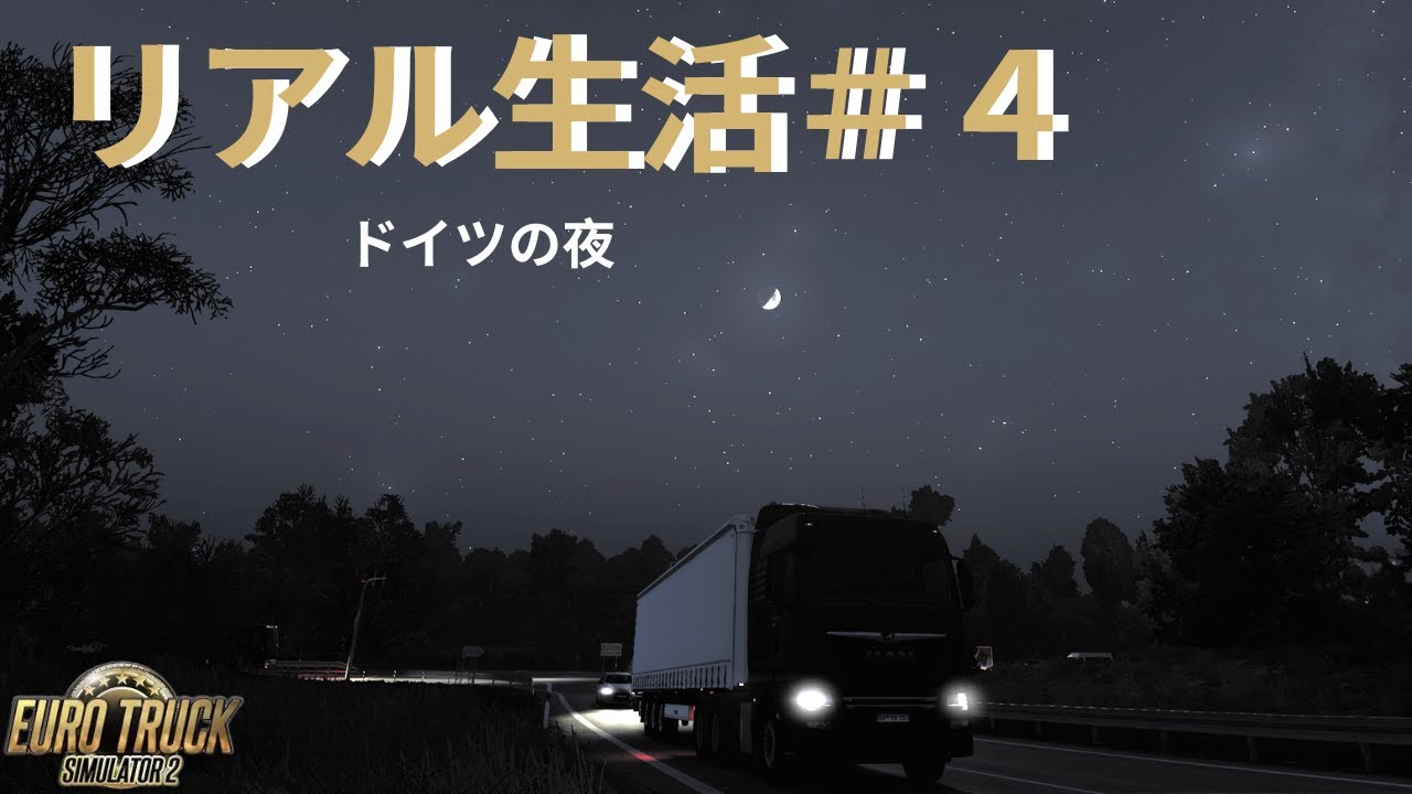 ETS2 リアル生活シリーズ #4｜冬の夜、静かなルート
