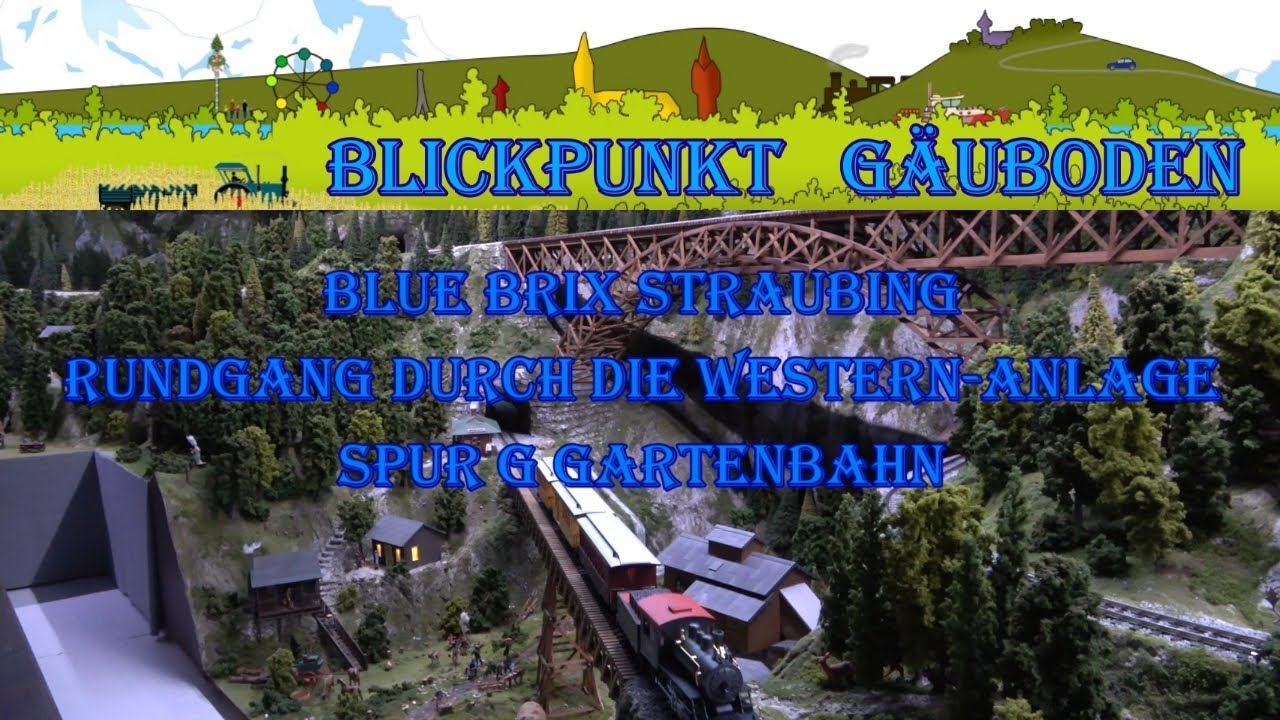 🚂 BLUE BRIX STRAUBING 🤠 Rundgang durch die Western-Anlage 🦬 Spur G Gartenbahn 🏹 # 390