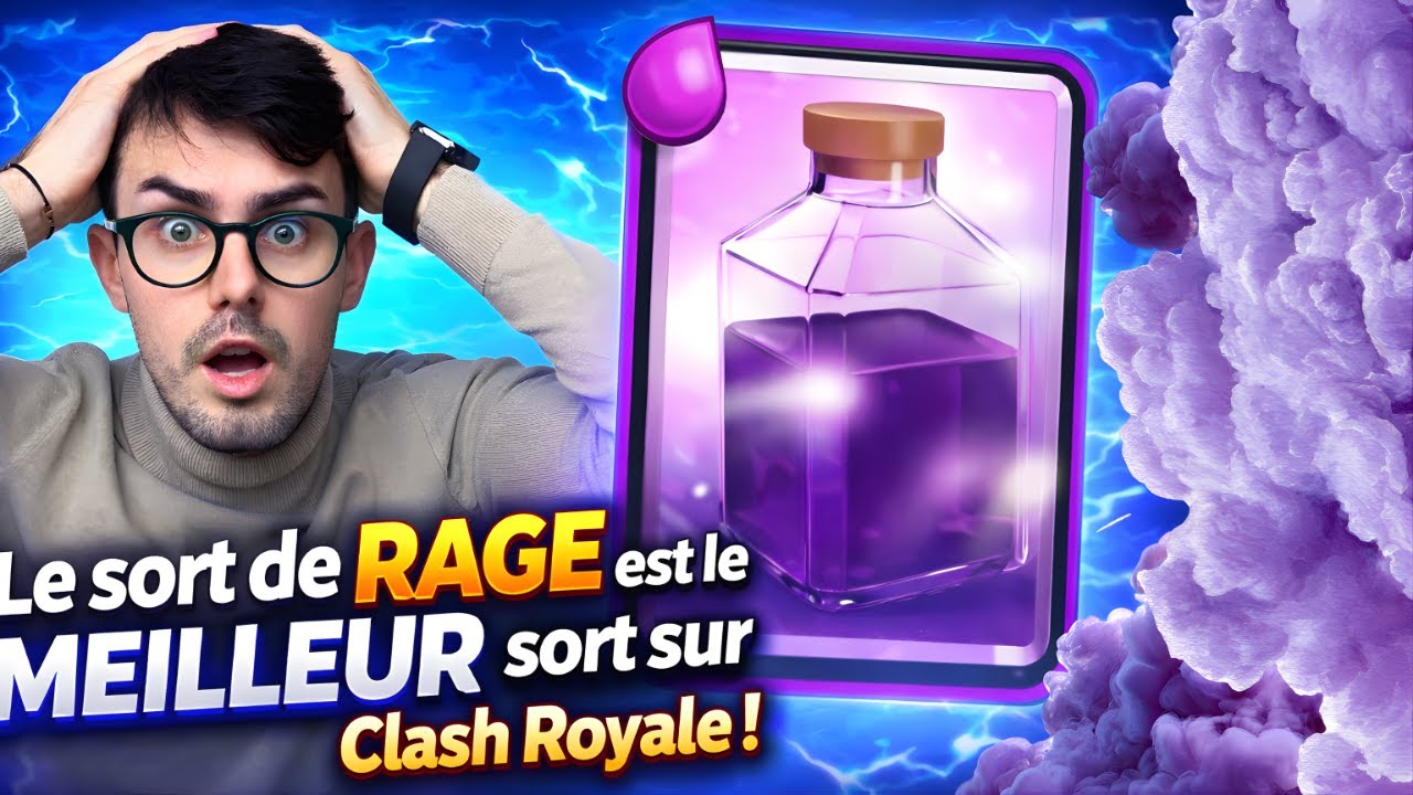 Le sort de RAGE est complètement abusé sur Clash Royale ! (moi non..)