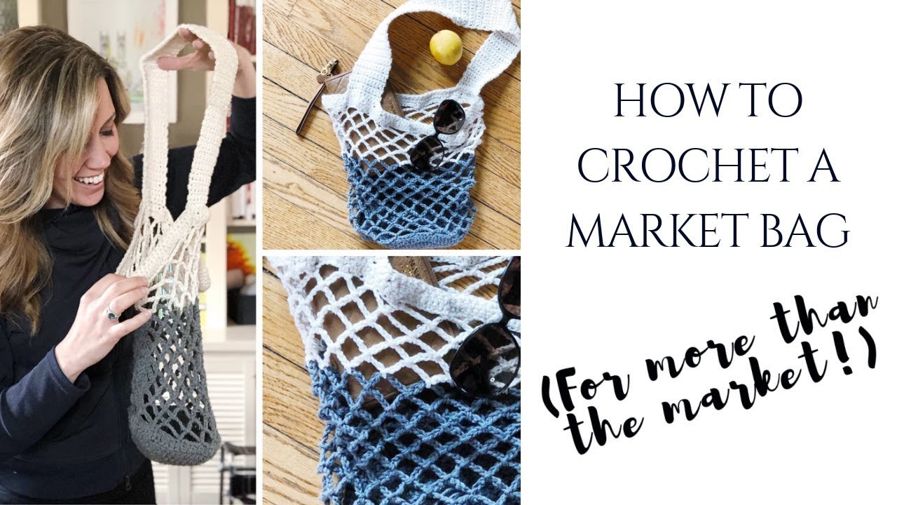 Crochet Market Bag (For More Than Just the Market!) *Free Beginner Pattern