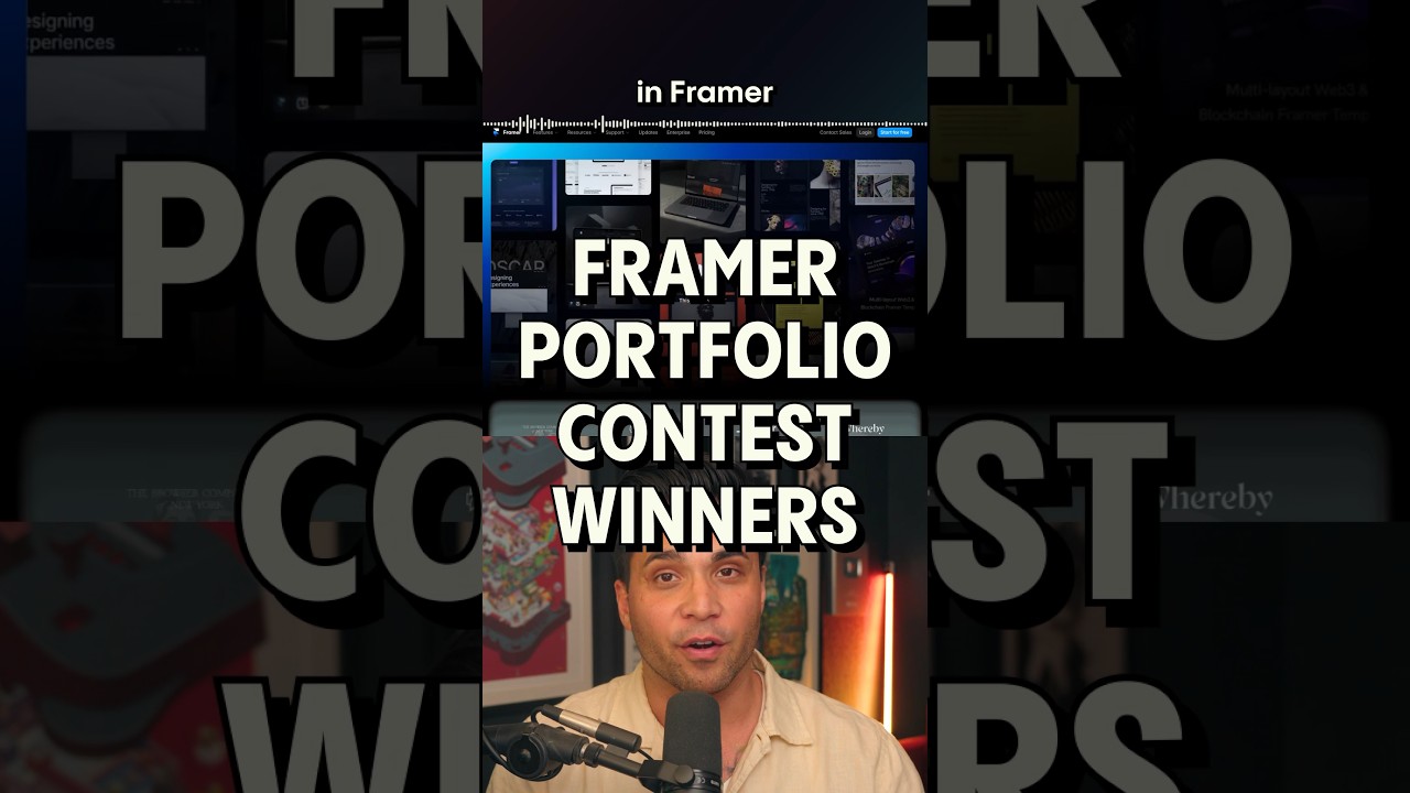 Вам следует создавать портфолио в Framer.