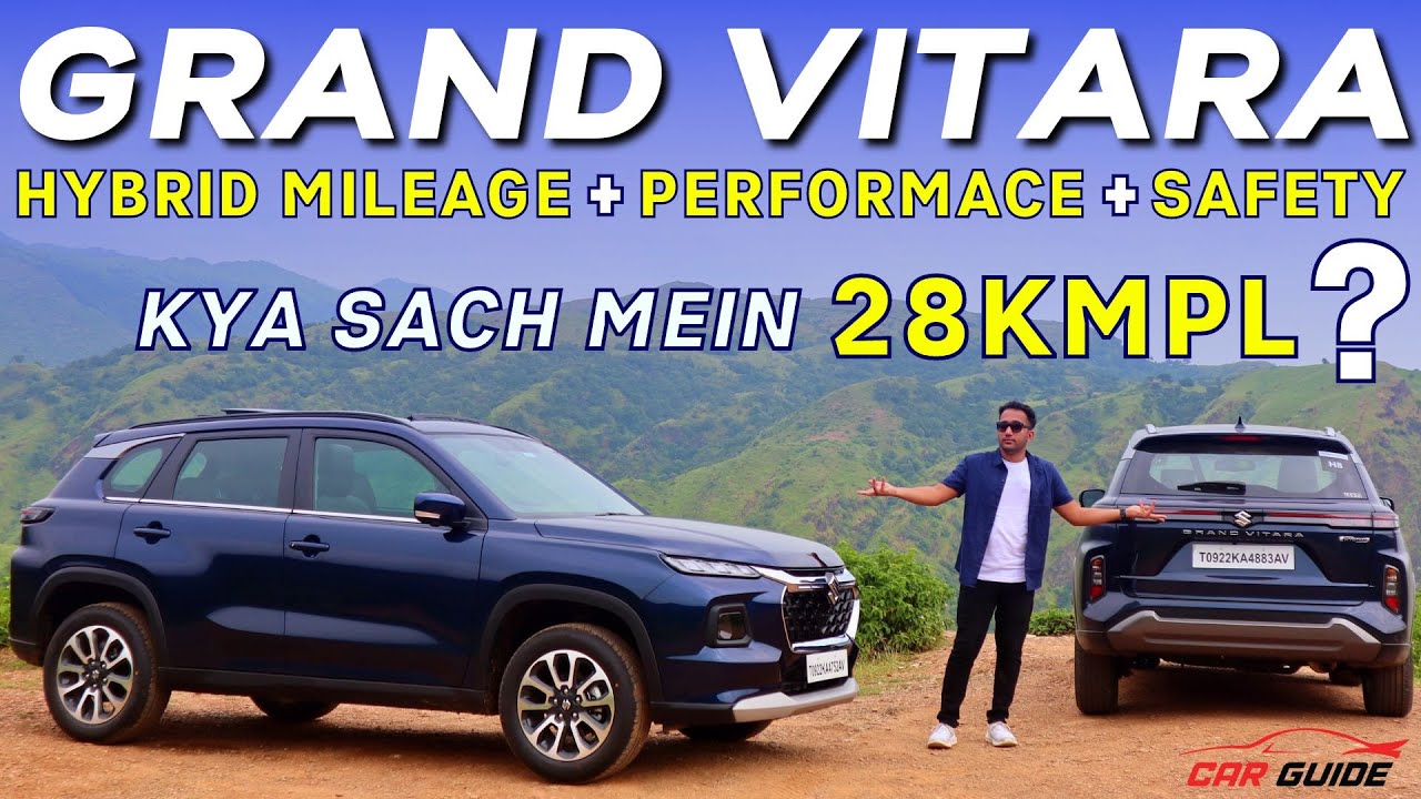 Grand Vitara 2022 Drive Review | Hybrid Mileage Test | Real Mileage ? Power on Hills 🔥