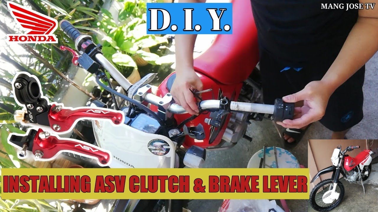 DIY Installation of ASV Universal clutch & brake lever onto Honda XR 200 | SHOPEE package unboxing