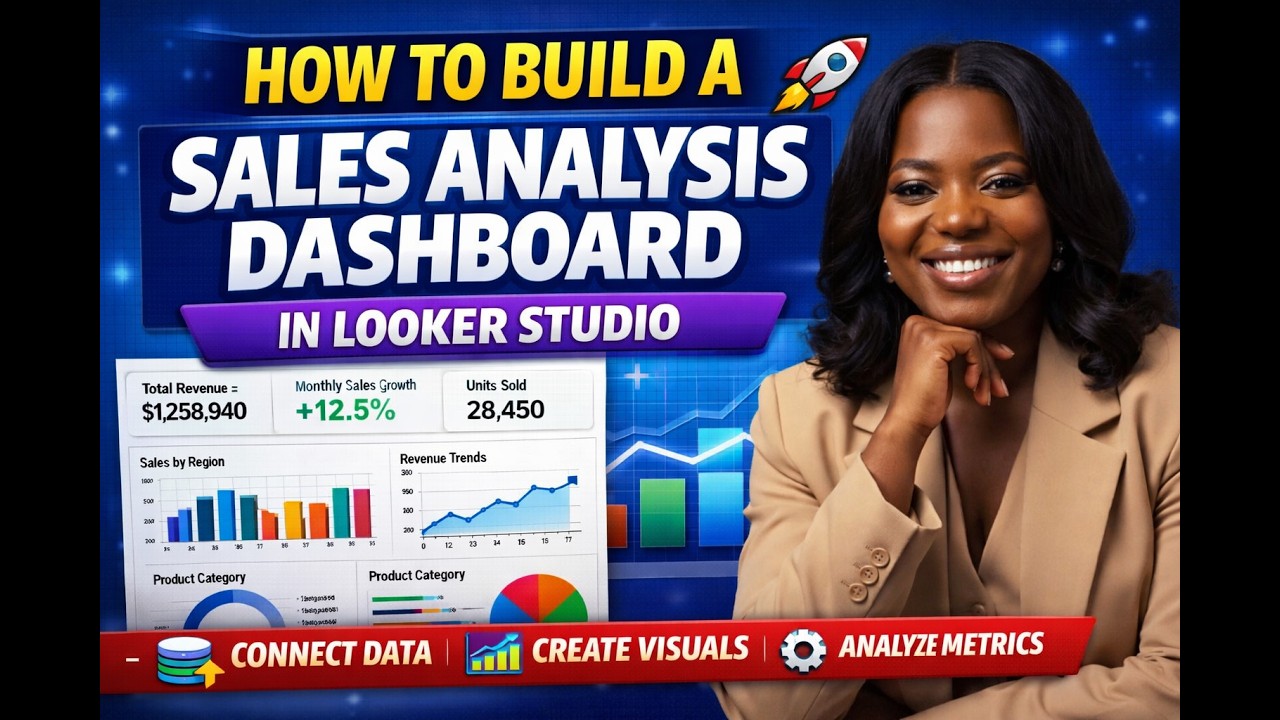 Как создать панель анализа продаж в Looker Studio | Пошаговое руководство