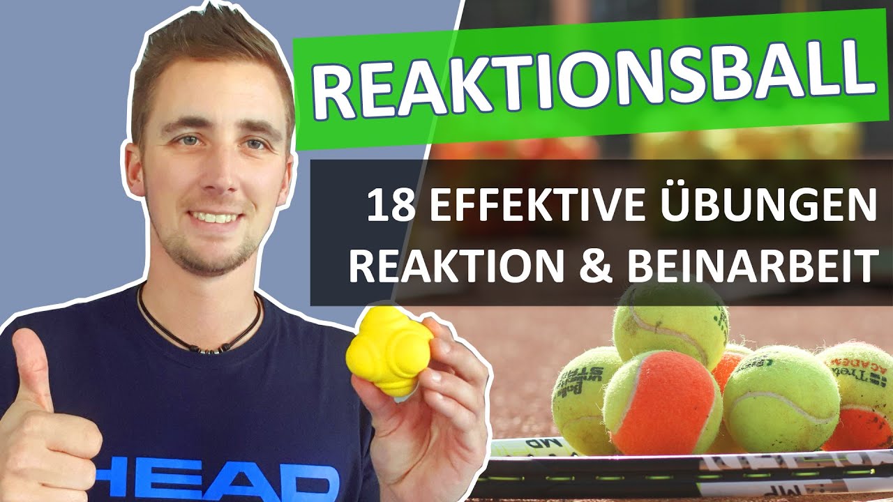 Reaktionstraining im Tennis ▶ 18 perfekte Übungen mit dem Reaktionsball ✅ Reaktion verbessern