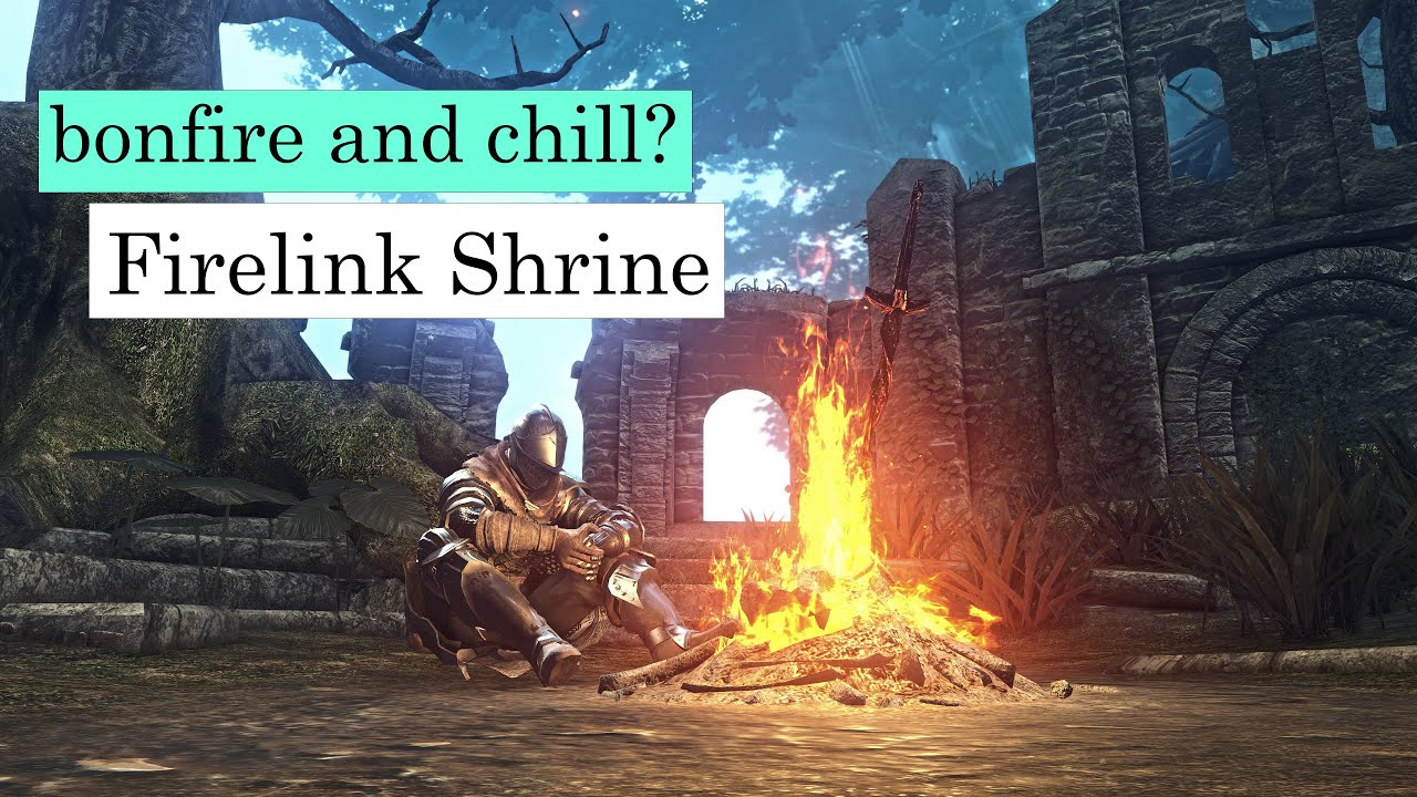 Relax at Firelink Shrine for 1 Hour - Dark Souls Remastered - 4K 60fps