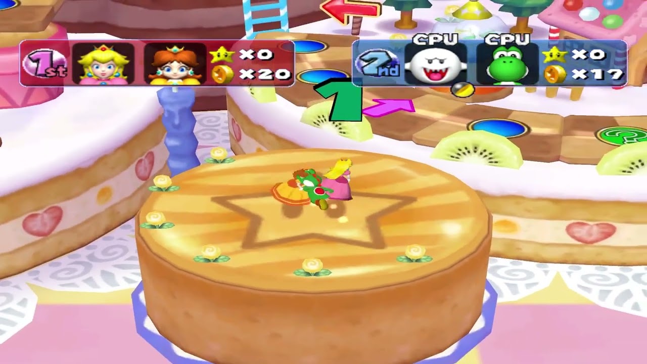 Mario Party 5 - Sweet Dream - Peach and Daisy vs Yoshi and Boo