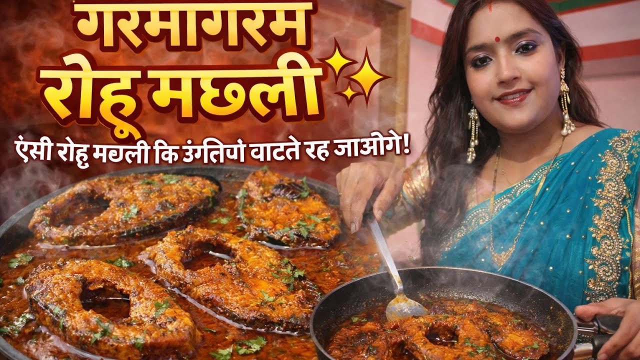 बिहारी स्टाईल मे बनाऐ 'रोहू मछरी 'ऐसा स्वाद की उंगलियाँ चाटते रह जाऐ '😋😋😋😋