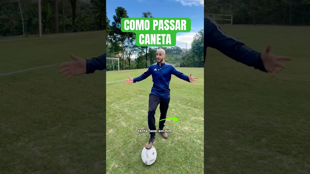 COMO PASSAR CANETA 🔥 #futebol #x1 #tutorial #caneta