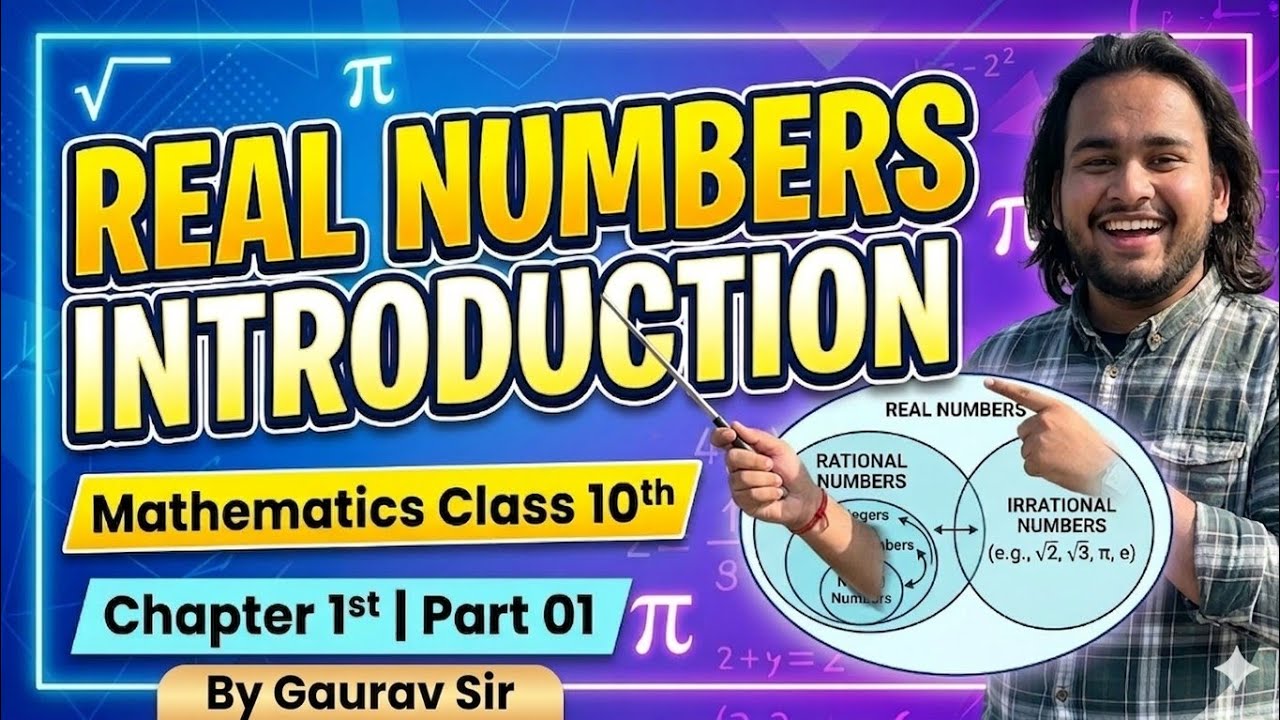 Real Number Part 01 || Class 10th || Chapter 1st || Foundation to Advance🔥#class10thmaths#realnumber