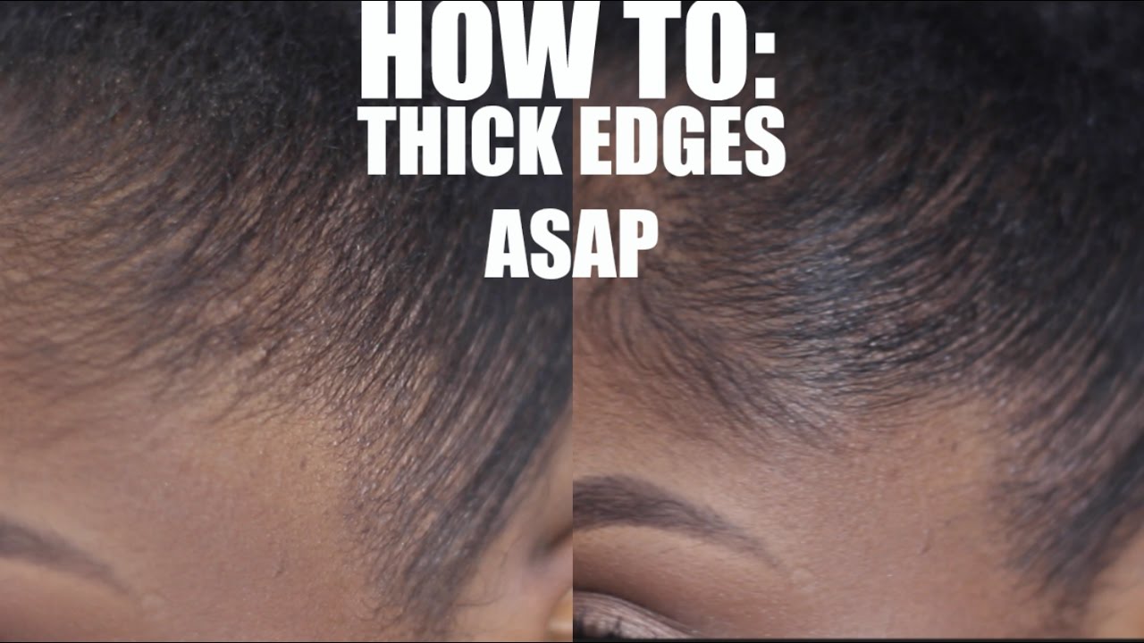 How to get SUPER STRAIGHT SLEEK & FULL THICKER EDGES QUICK! EDGE FILLER TUTORIAL