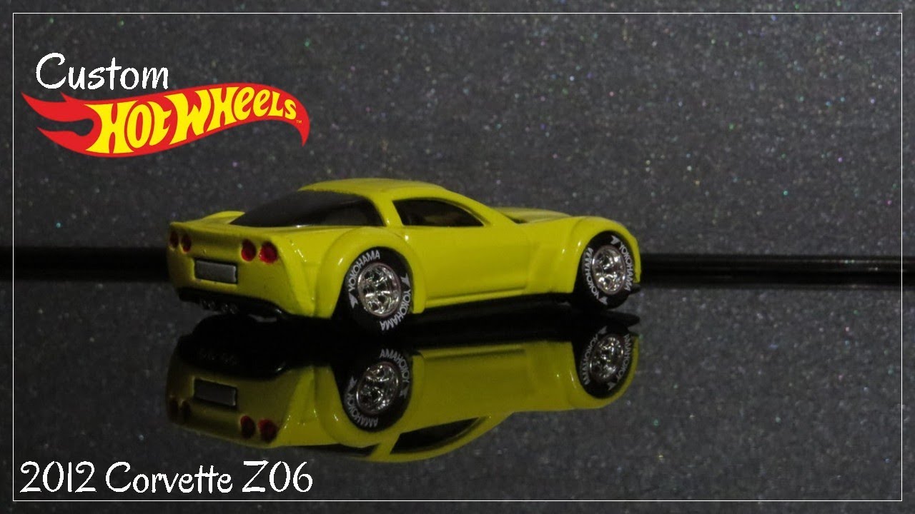 Custom Wide Body Corvette ✔ Hot Wheels Wheel Swap | 2012 Chevy Corvette Z06 | Repainted and Lowered
