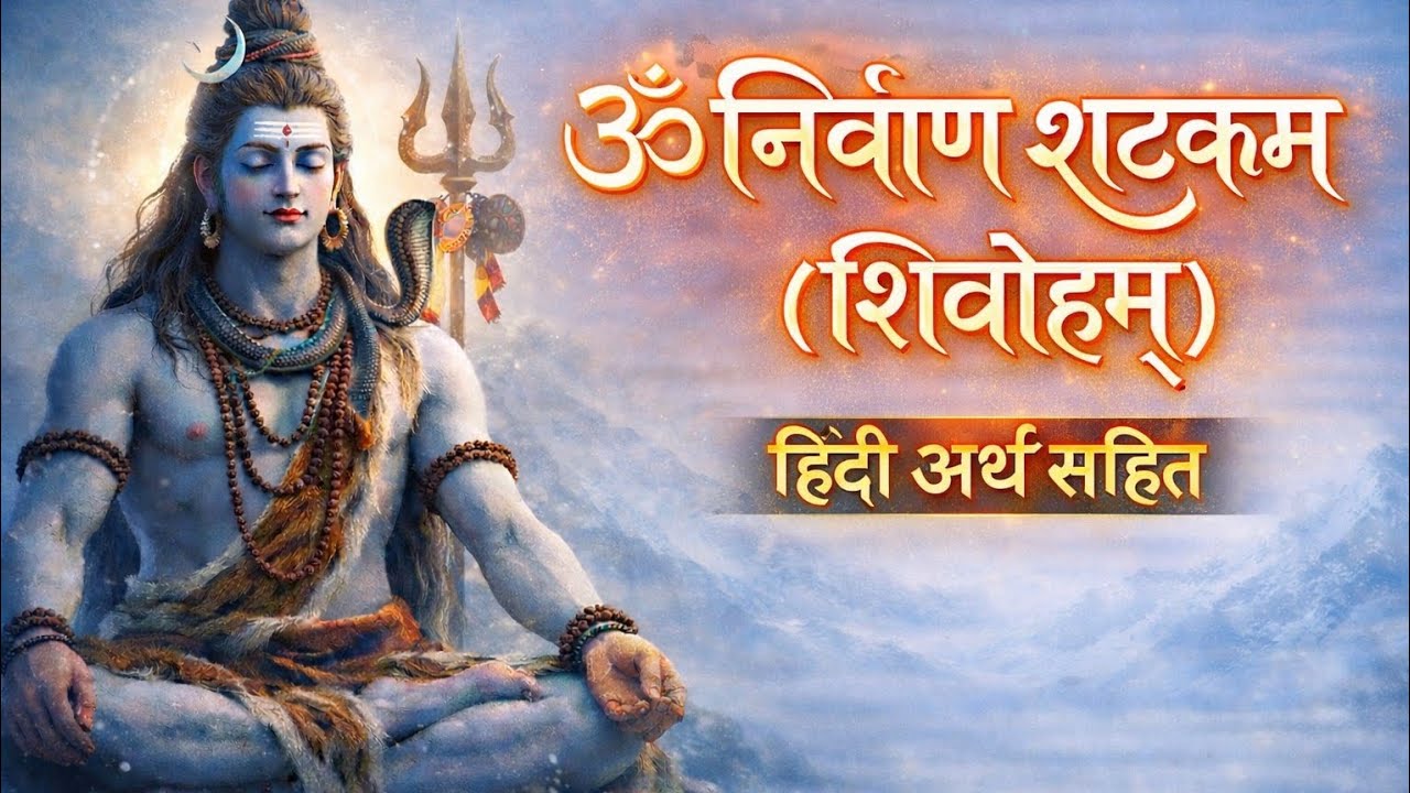 🕉️ निर्वाण षट्कम् (शिवोहम्) | हिंदी अर्थ सहित