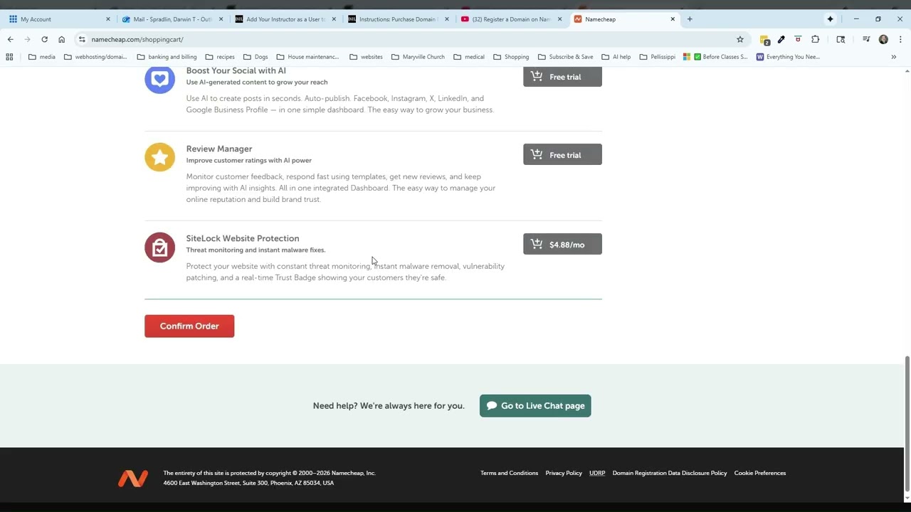 NameCheap domain