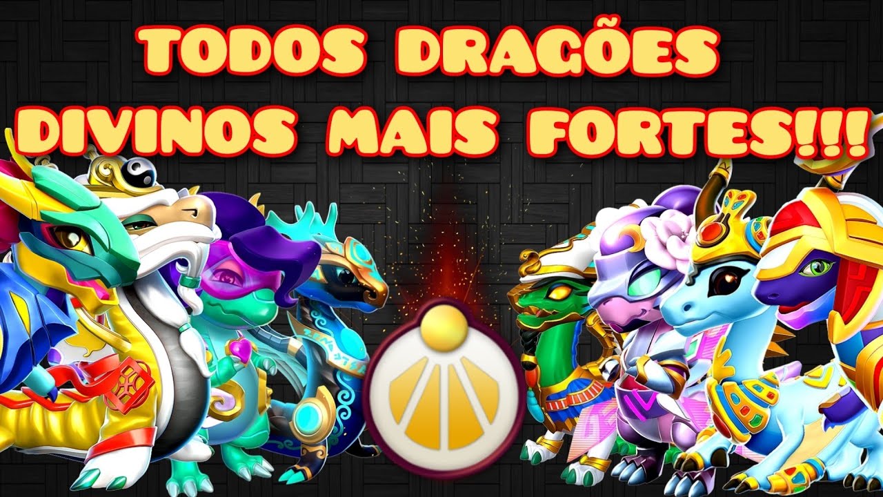 Dragon Mania Legends| Todos os dragões Divinos mais fortes do DML🤯🥵🔥