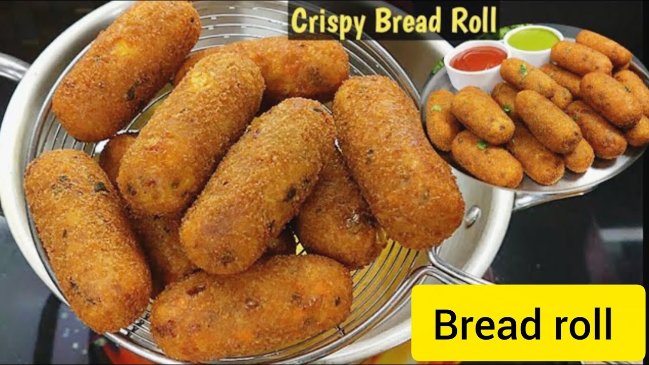 Crispy Bread Roll recipe | Chicken Spring Roll | How To Make Spring Roll At Home| Bread Roll Recipe 