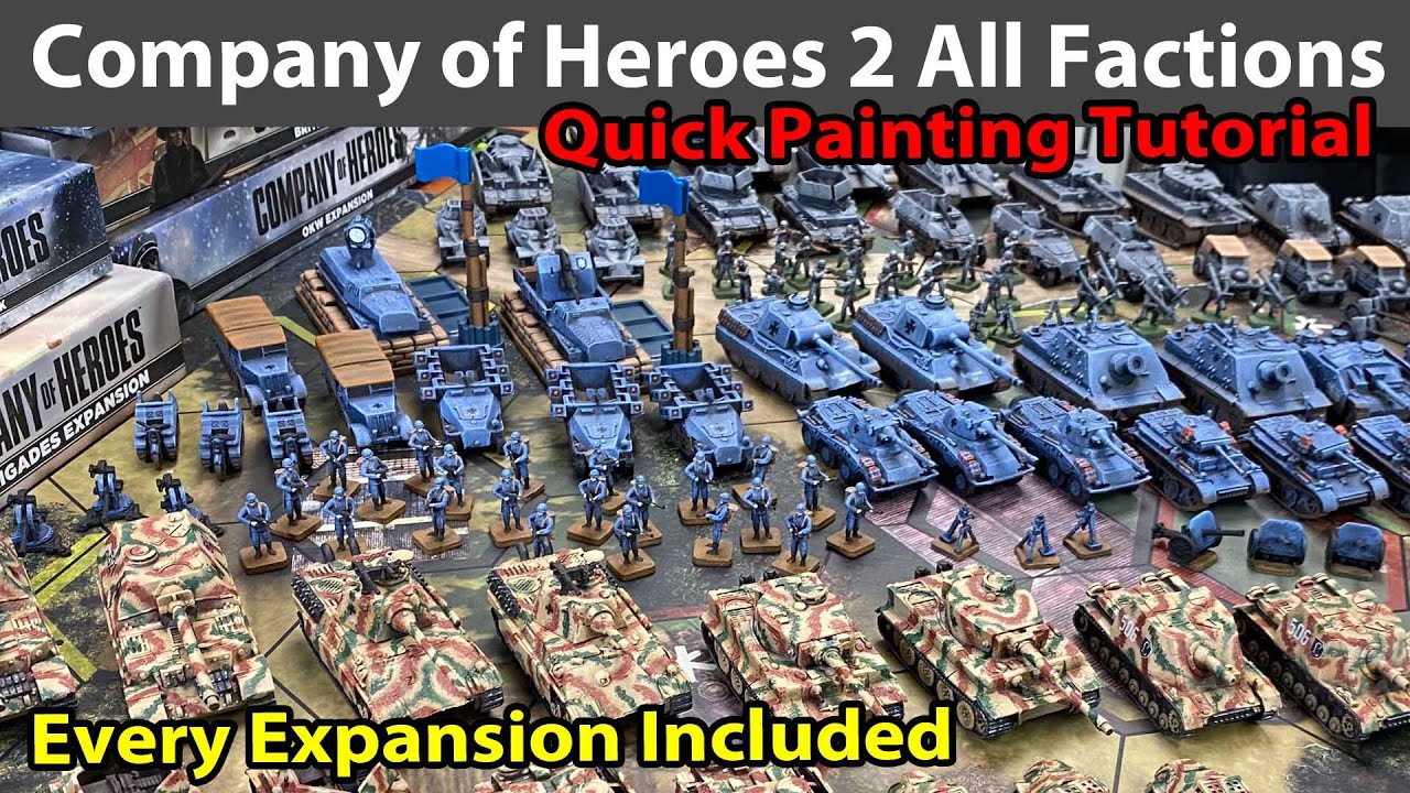Company of Heroes 2: All Factions, All Expansions Quick Painting Tutorial Using Craft Paint