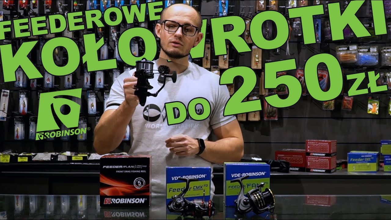 Kołowrotki Gruntowe Robinson 2025 - CMX, Feeder Fan 2, Feederman LC