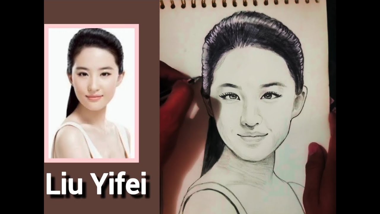 Real pencil drawing Liu yifei  From China