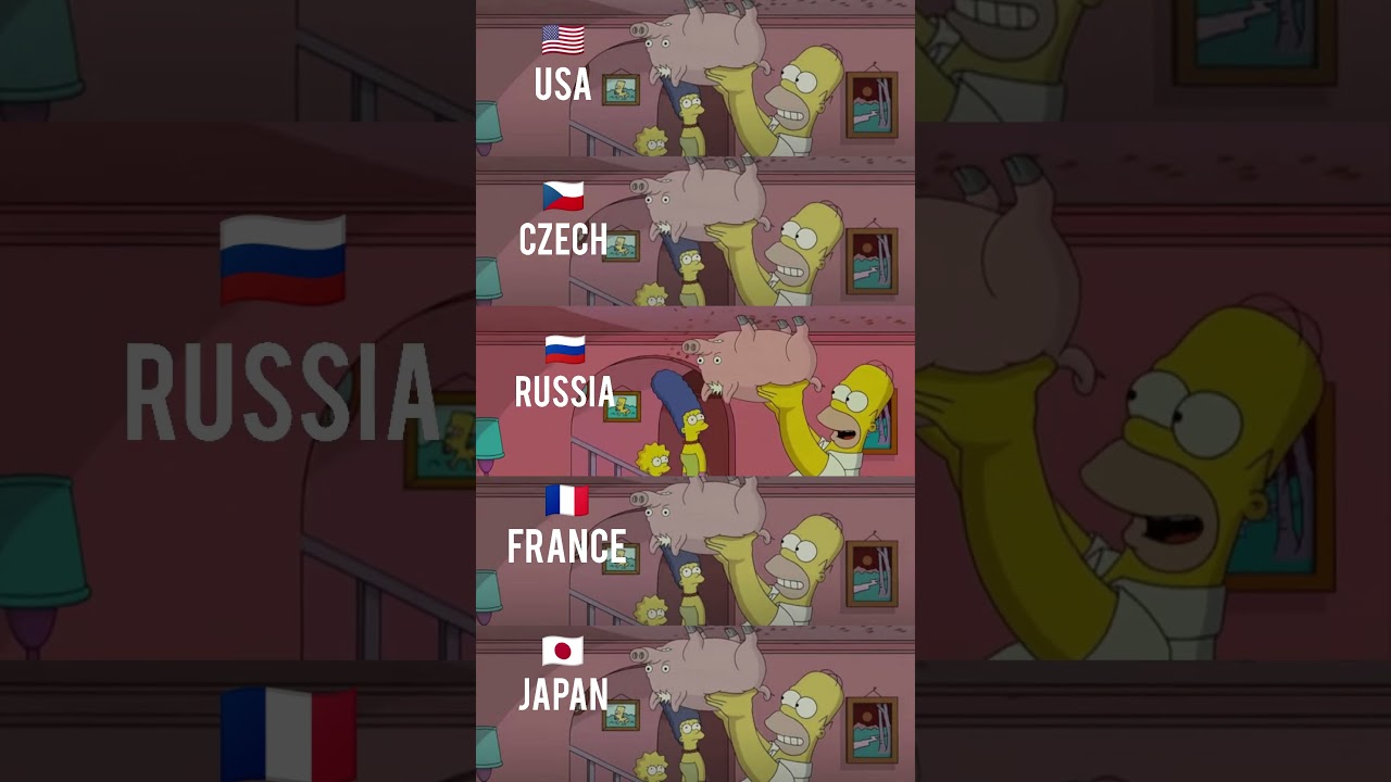 Spider-Pig in Different Languages The Simpsons