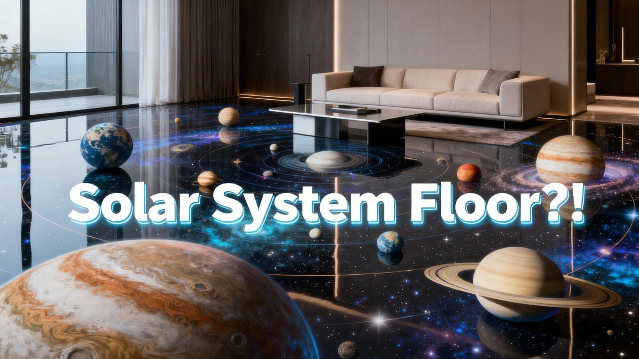Top 2 Most Incredible Wooden Epoxy Resin Floor: Solar System and ludo in 3D