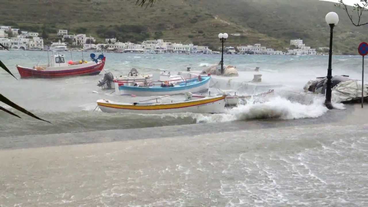 Όταν φυσάει ο γαρμπής - Katapola Amorgos