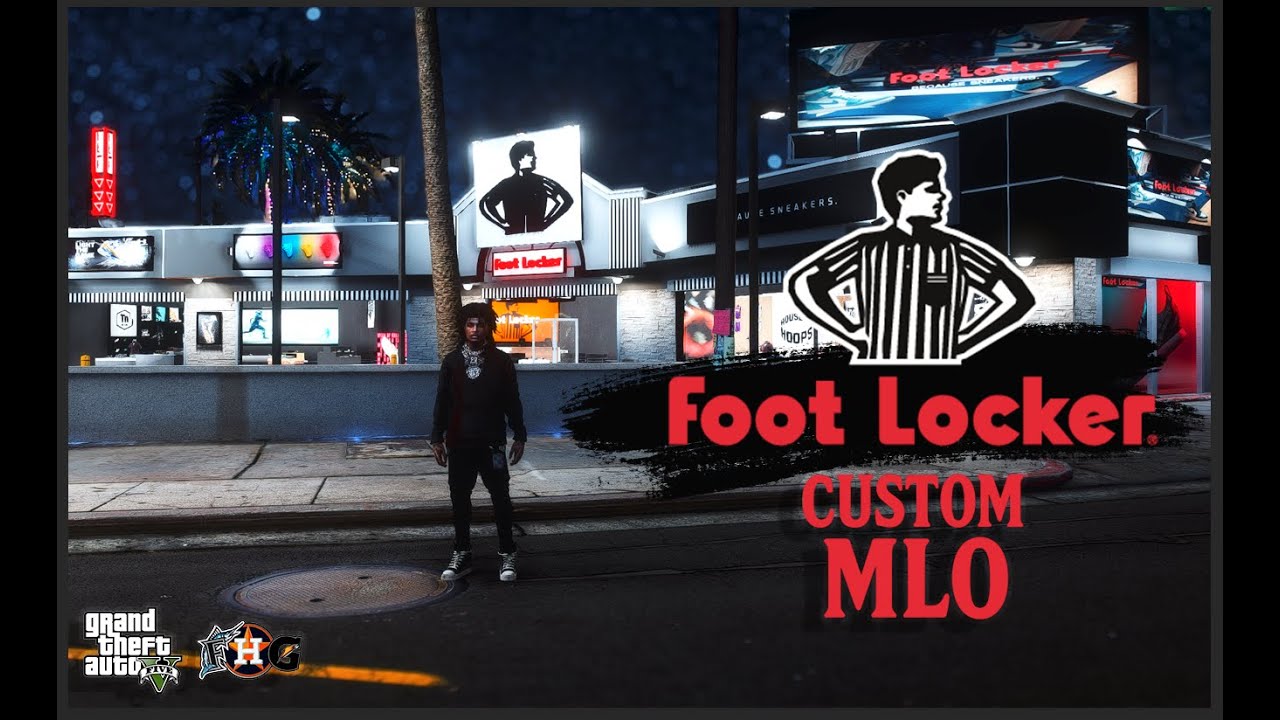 FORTEHOUSECUSTOMS - FOOT LOCKER MLO |  [MLO] GTA V - [Add-On SP/FIVEM] (Main Clothing Store) 4K