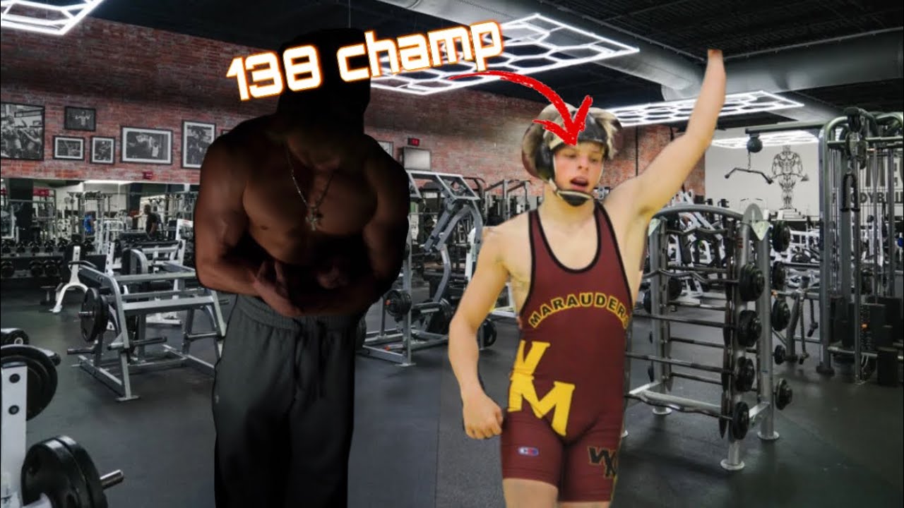 Chest day with 138 lb wrestling champ