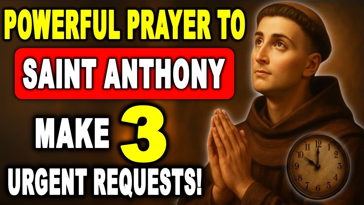 💖 The Most Powerful Prayer to Saint Anthony – Make 3 Urgent Requests! IT NEVER FAILS 🙏
