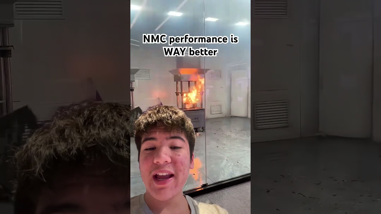 NMC vs LFP thermal runaway reaction. 