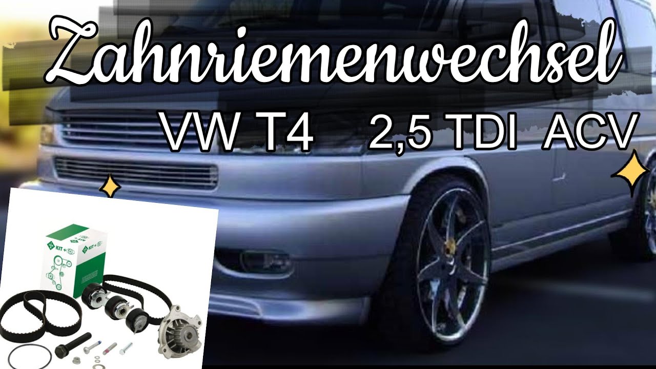 VW T4 Zahnriemenwechsel 2,5 TDI ACV (VW T4 Timing Belt Replacement 2.5 TDI ACV)