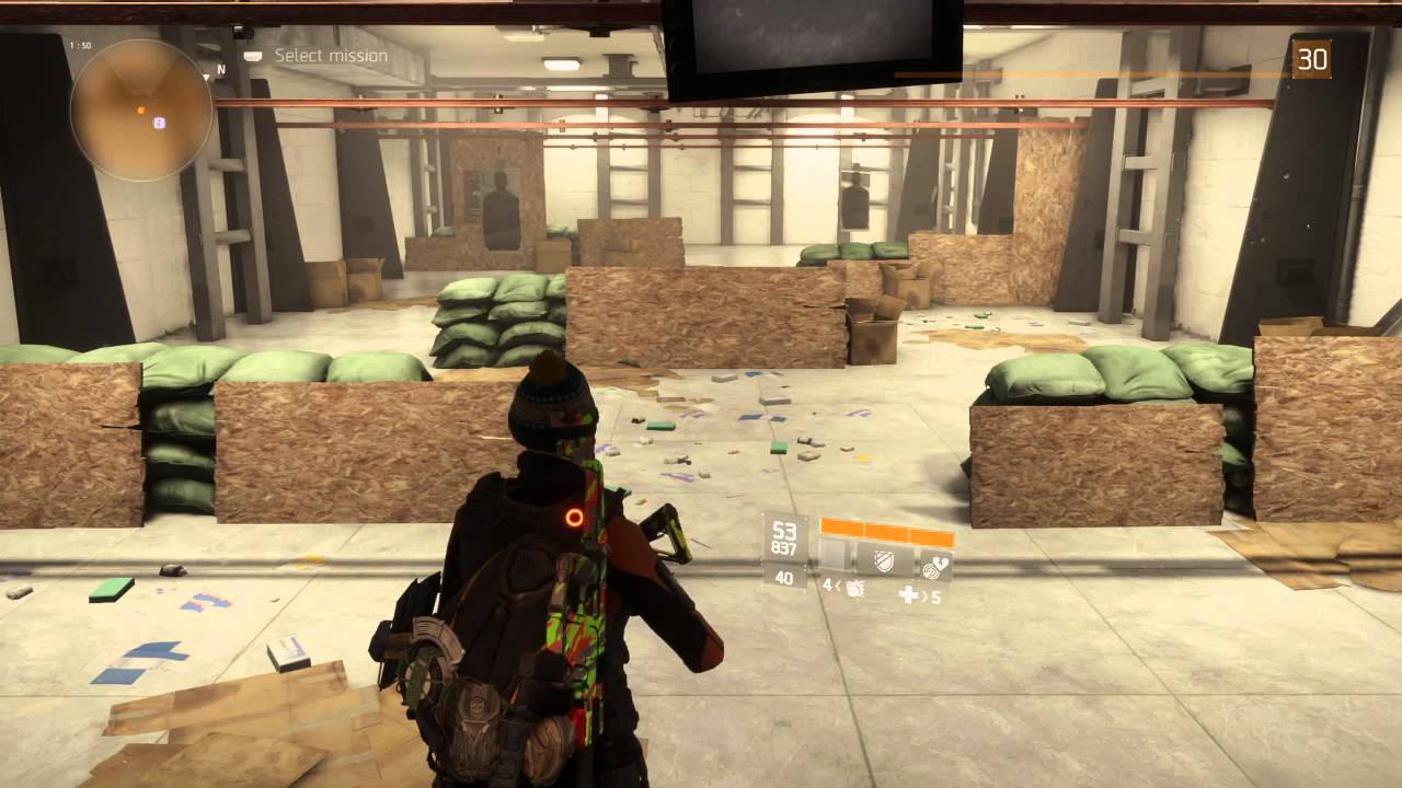 The Division glitch into the shooting range