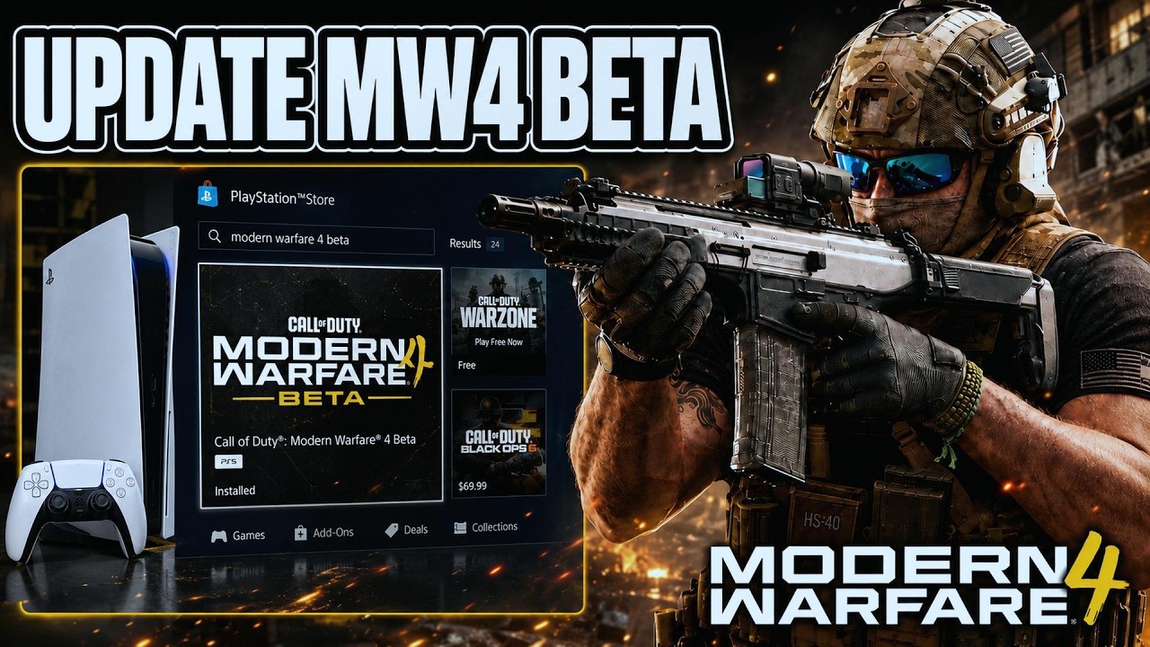 How To Update Modern Warfare 4 Beta On PS5 - Full Guide