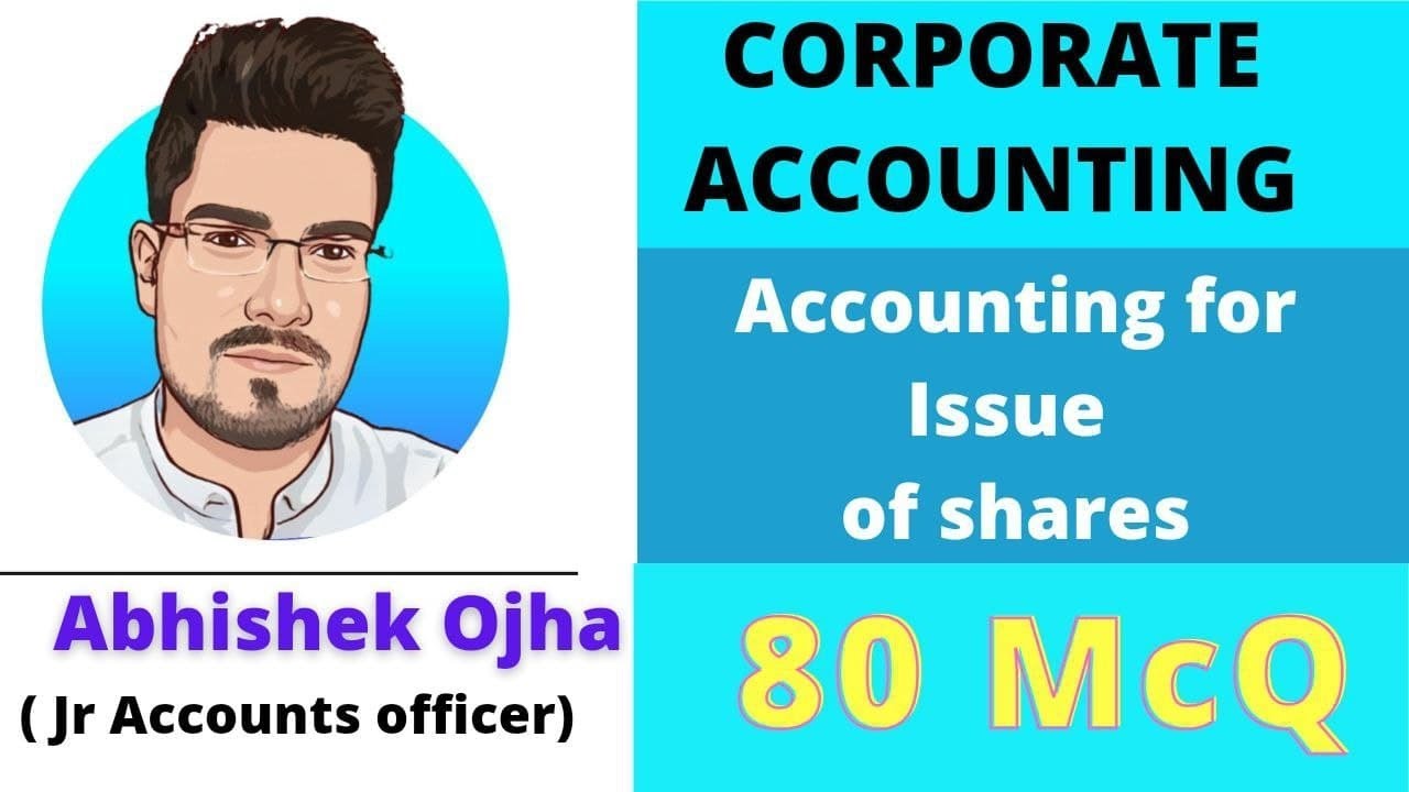 McQ on Accounting for Issue of shares : JVVNL Junior Accountant || Test Series for JVVNL Junior Acco