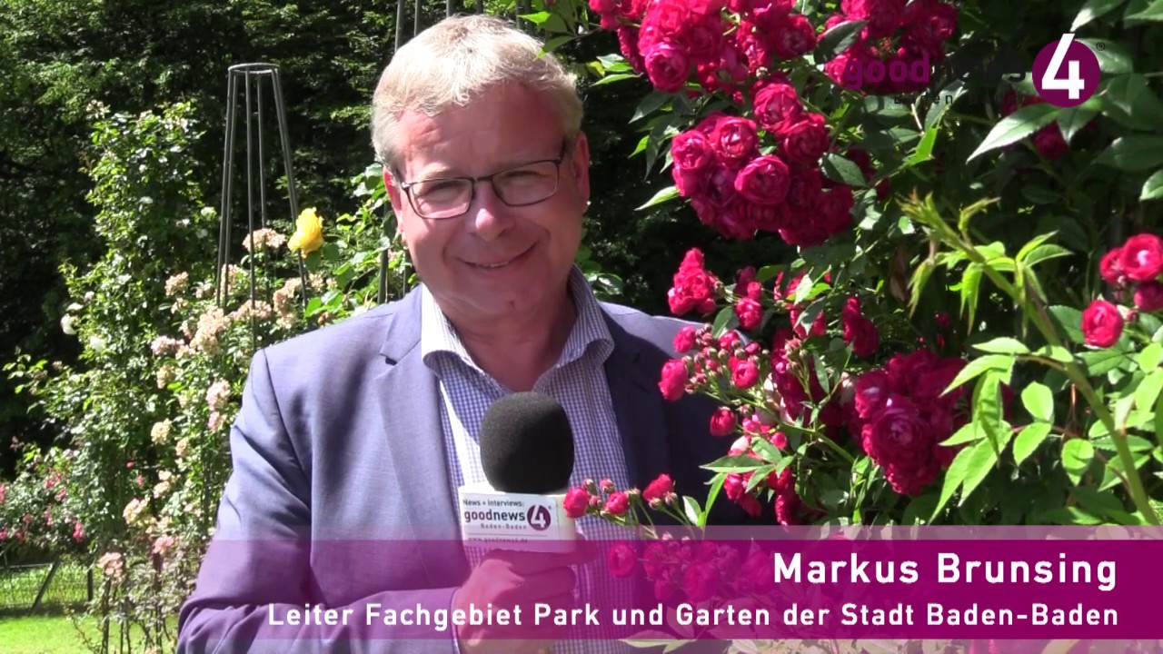 Markus Brunsing erzählt die Geschichte des Baden-Badener Rosengartens